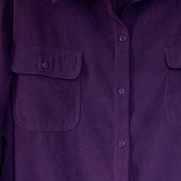 Roaman’s Plus Size Faux Suede Button Down Long Sleeve Shirt 1X - Picture 7 of 16